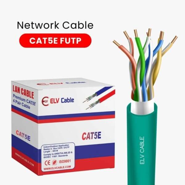 Cat5e Aqua F Utp 24awg 4pair cable 305m
