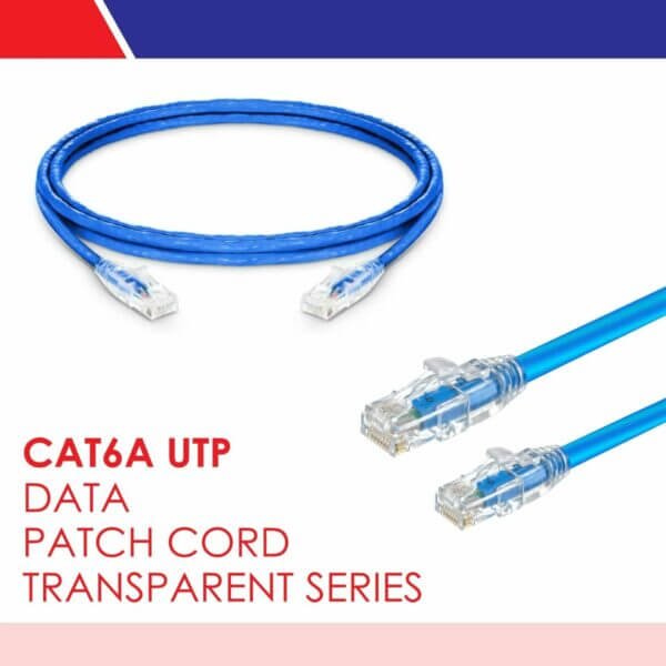 cat6a utp patch cord transparent 4Meter