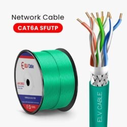 elv cable products range network cable cag5e cable cat6 cable cat6a cable cat7 cable cat8 cable ethernet cable fiber cable ftth cable outdoor cable Cat6a Sf-Utp 23awg 4pair lszh Aqua Color