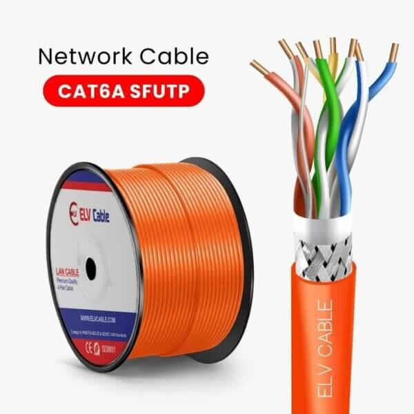 data cable Cat6a Sf/Utp 23awg Orange color