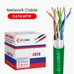 Cat6 U-Ftp 23awg bulk cable 305M Green Color