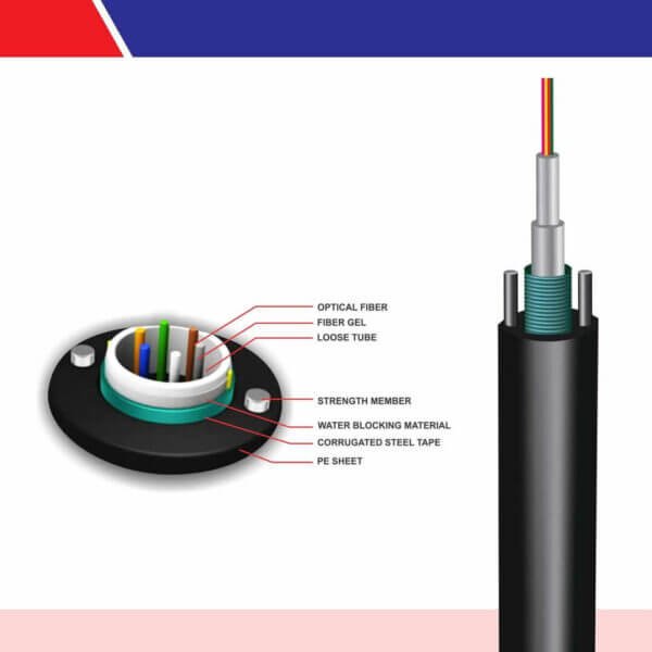 12 core Single Mode Armoured Fiber Optic Cable G652d