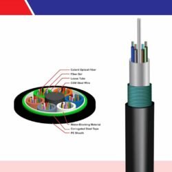 6 core Multimode Om3 Fiber Optic Cable Armoured